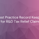 Hmrc Your easy r&d guide to best practice record-keeping for r&d tax relief claims |