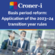 Basis period reform: application of the 2023–24 transition year rules | reform