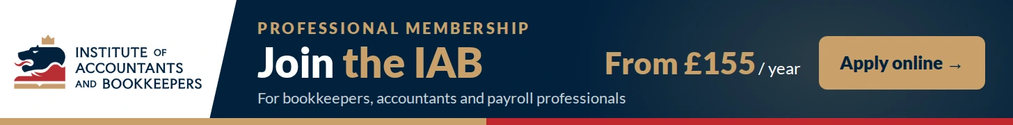 Join the IAB: professional membership for bookkeepers, accountants and payroll professionals, from £155 a year